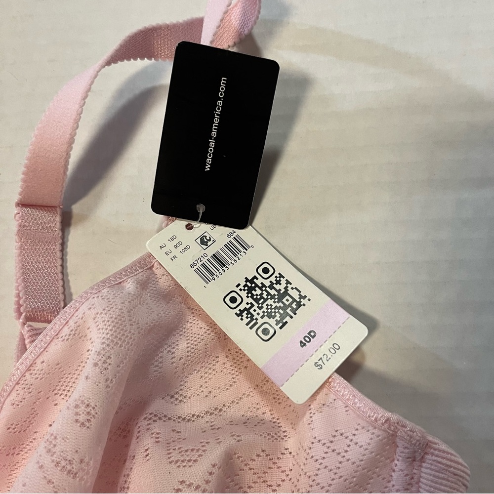 Wacoal Bra Visual Effects Minimizer Bra Ballet Slipper Pink Sz 40D NWT #857210 - Picture 7 of 14